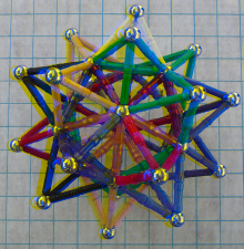 amber-blue star polyhedron