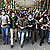 Pro-reform Iranian students stage a protest march at the Tehran University campus in Tehran on Dec. 7, 2009.