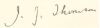 J.J. Thomson signature